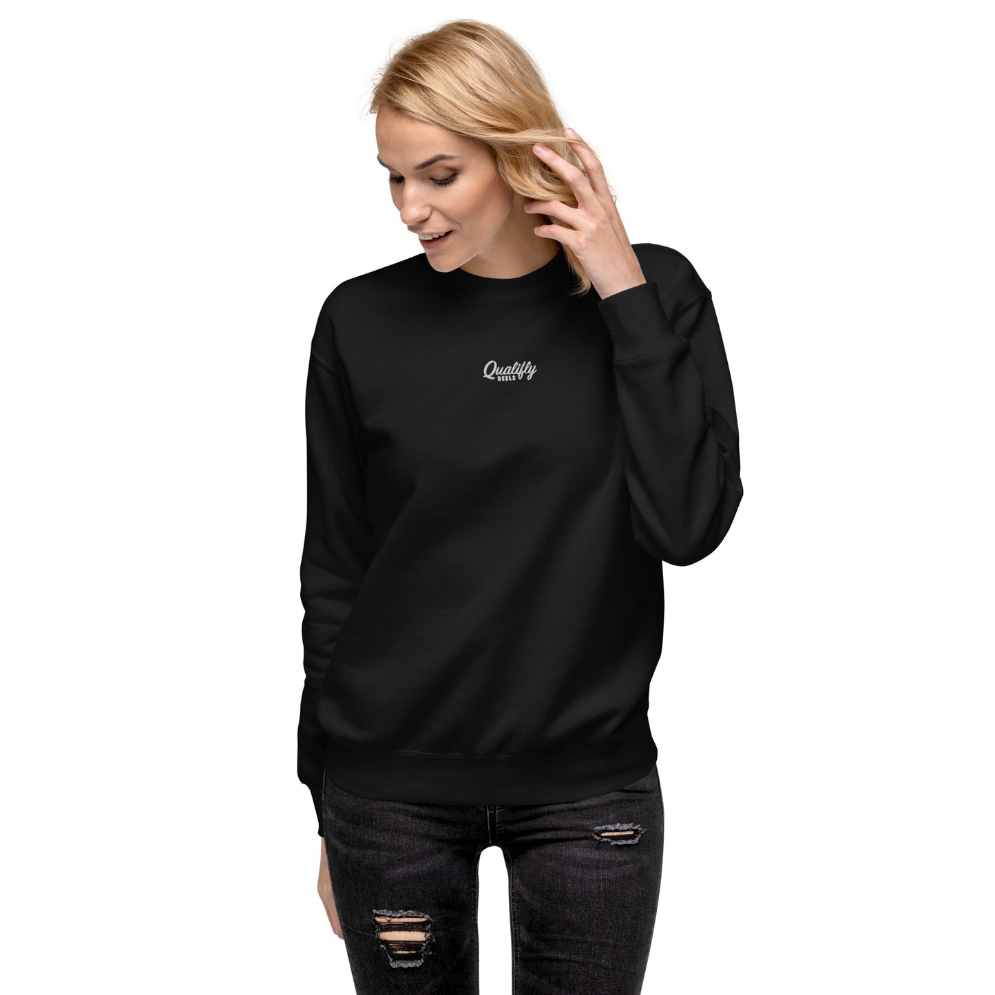 Classic Black Qualifly Logo Sweatshirt